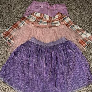 Girls Small Skirts-All Cat & Jack but the top one is H&M